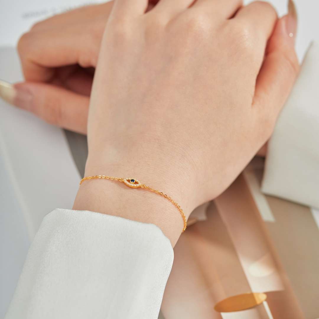 [Olivia Jewelry]Evil Eye Shape Necklace