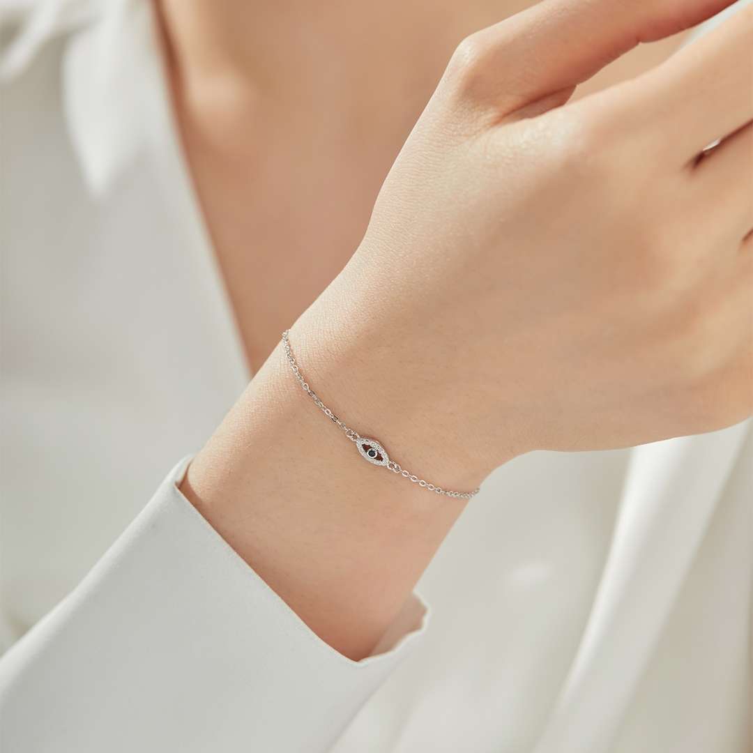 [Olivia Jewelry]Evil Eye Shape Necklace