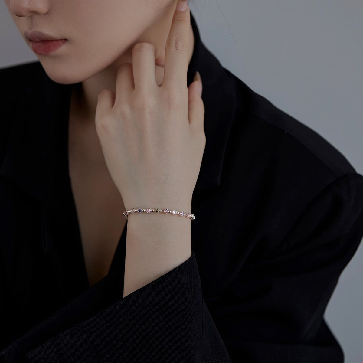 [Olivia Jewelry]Sparkling Exquisite Round Cut Party Bracelet