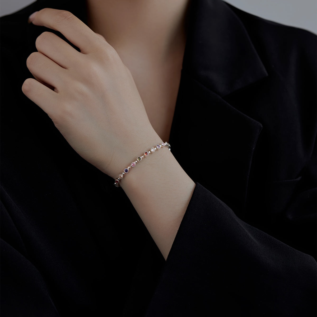[Olivia Jewelry]Sparkling Exquisite Round Cut Party Bracelet