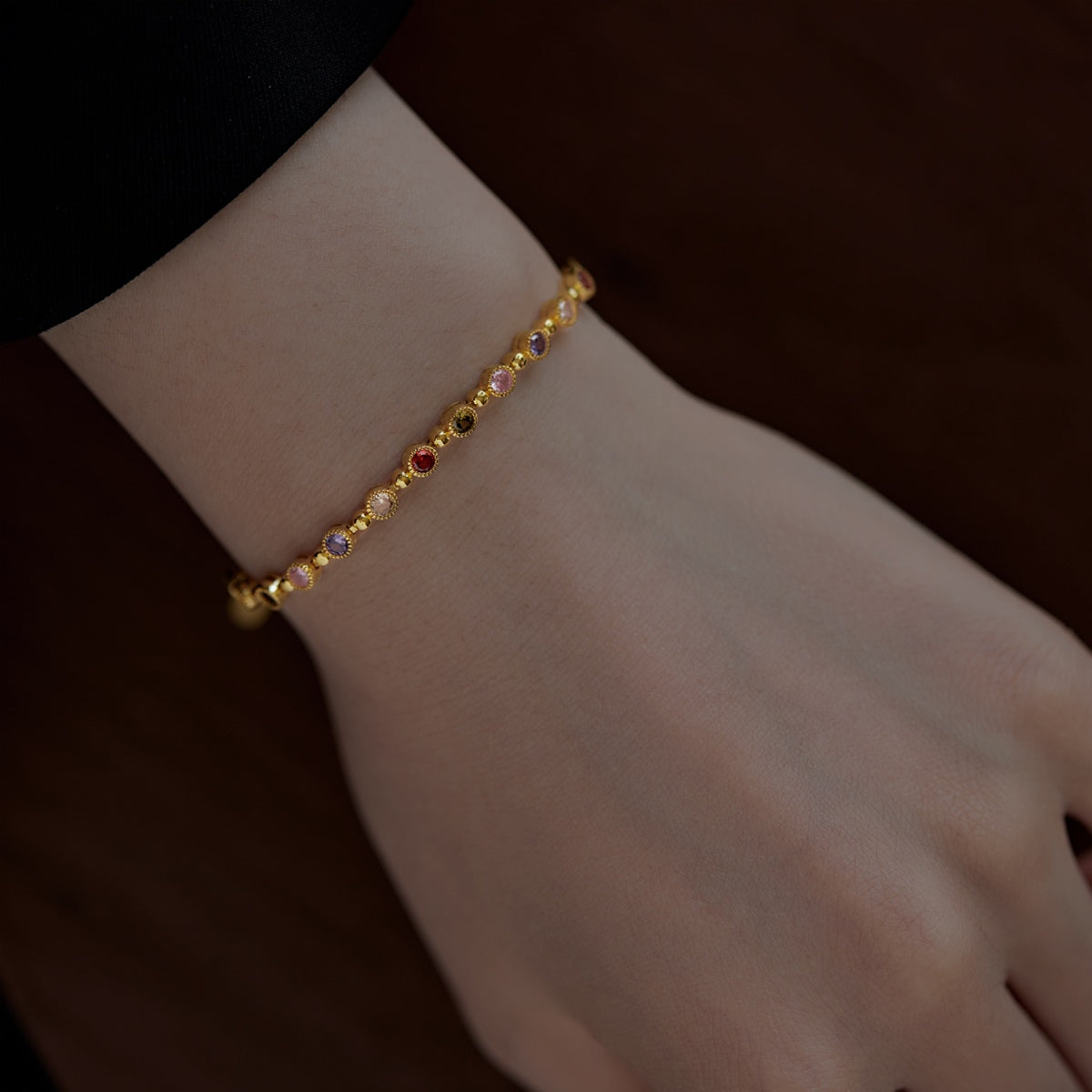 [Olivia Jewelry]Sparkling Exquisite Round Cut Party Bracelet
