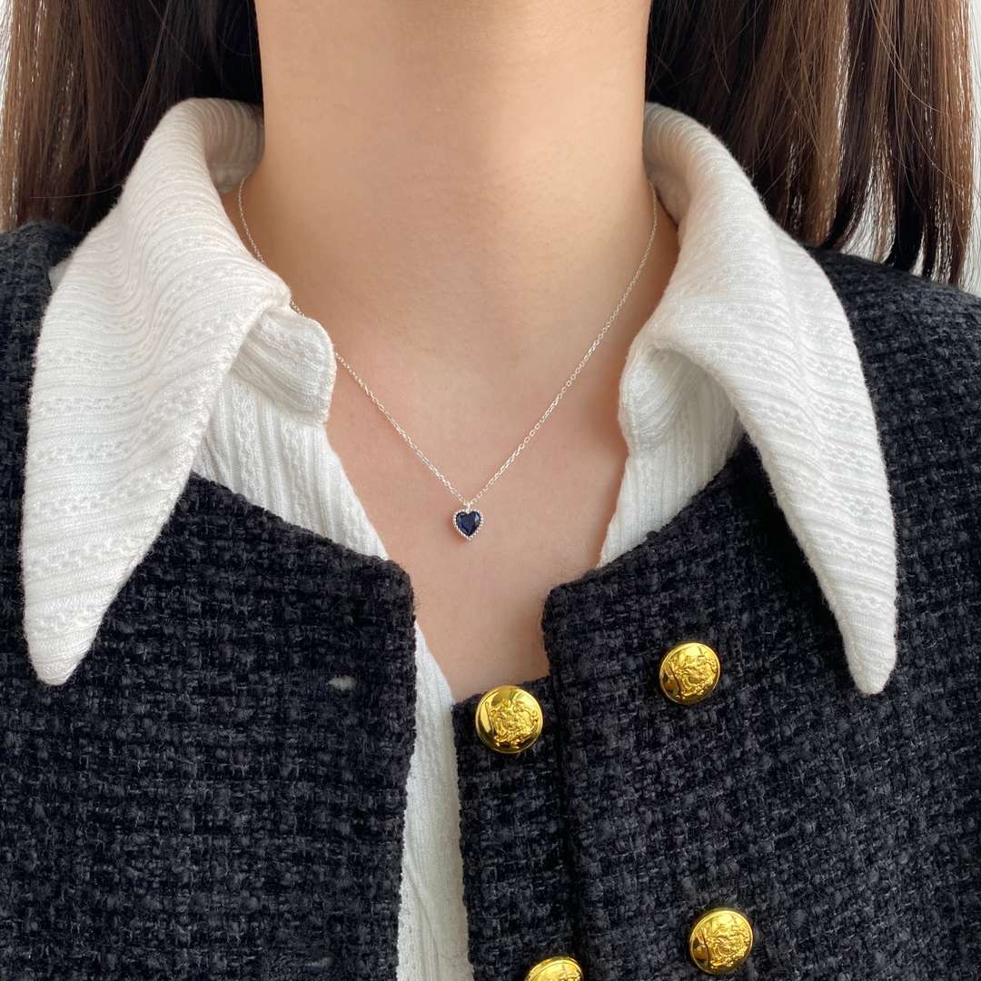 [Olivia Jewelry]Ornate Heart Shape Necklace