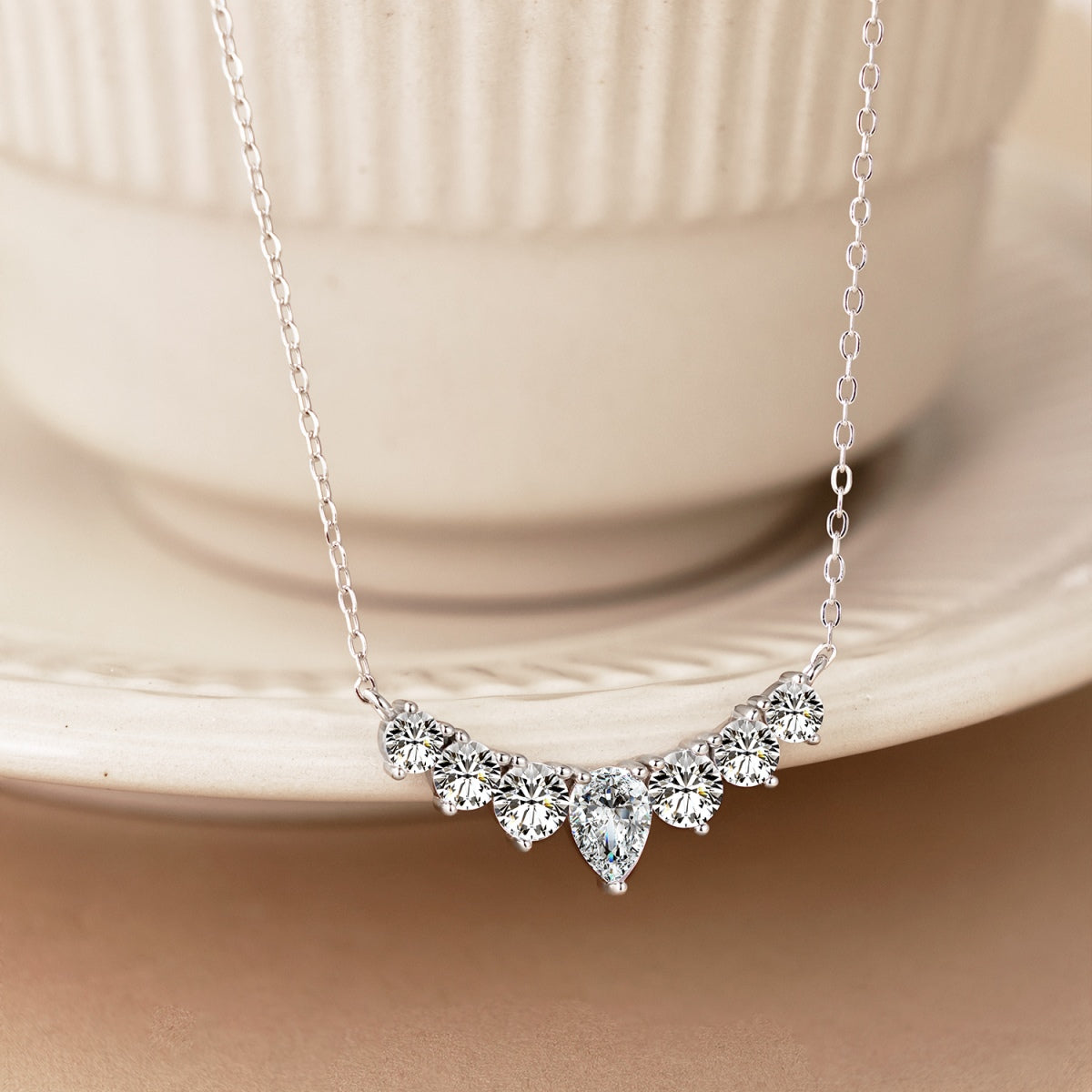 [Olivia Jewelry]Dainty Colorful Heart Necklace