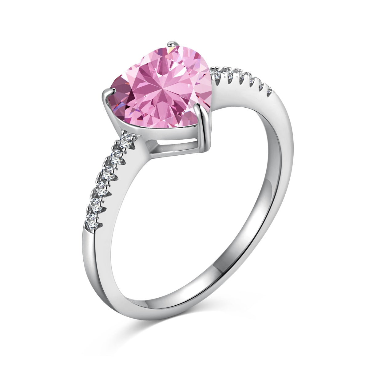 [Olivia Jewelry]2.0 Carat Dazzling Lustrous Heart Cut Lover Ring