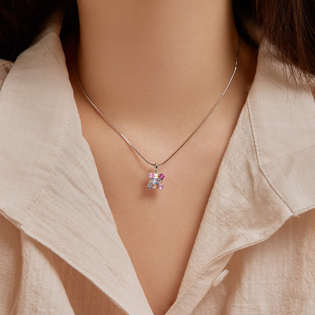 [Olivia Jewelry]Gorgeous Multi Colorful Necklace