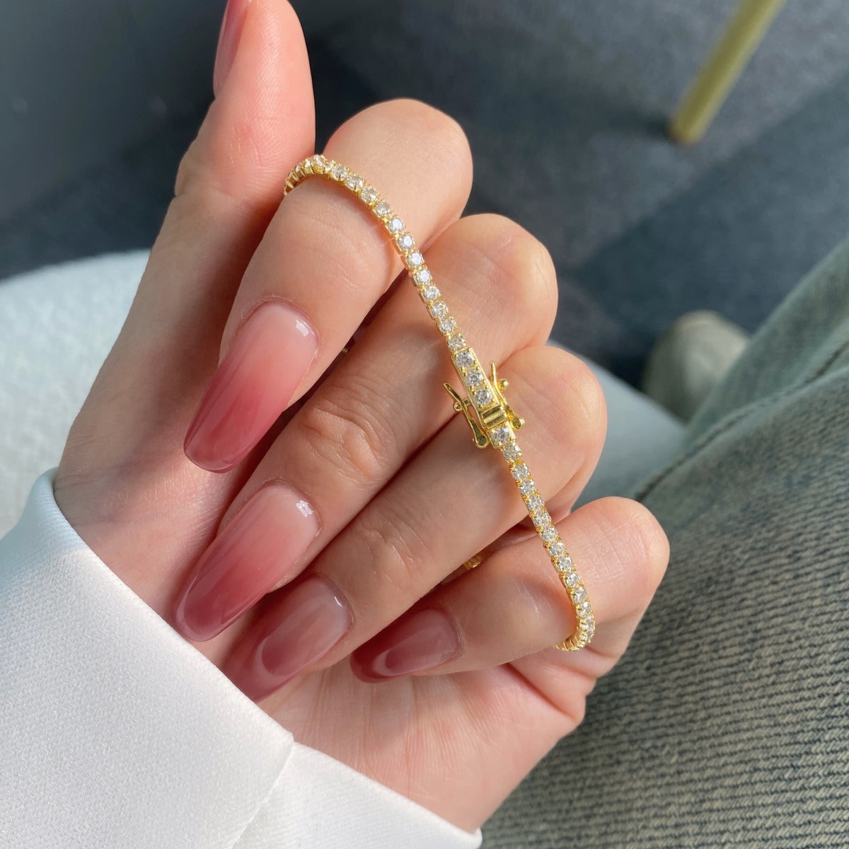 [Olivia Jewelry]Radiant Colorful Round Cut Party Bracelet