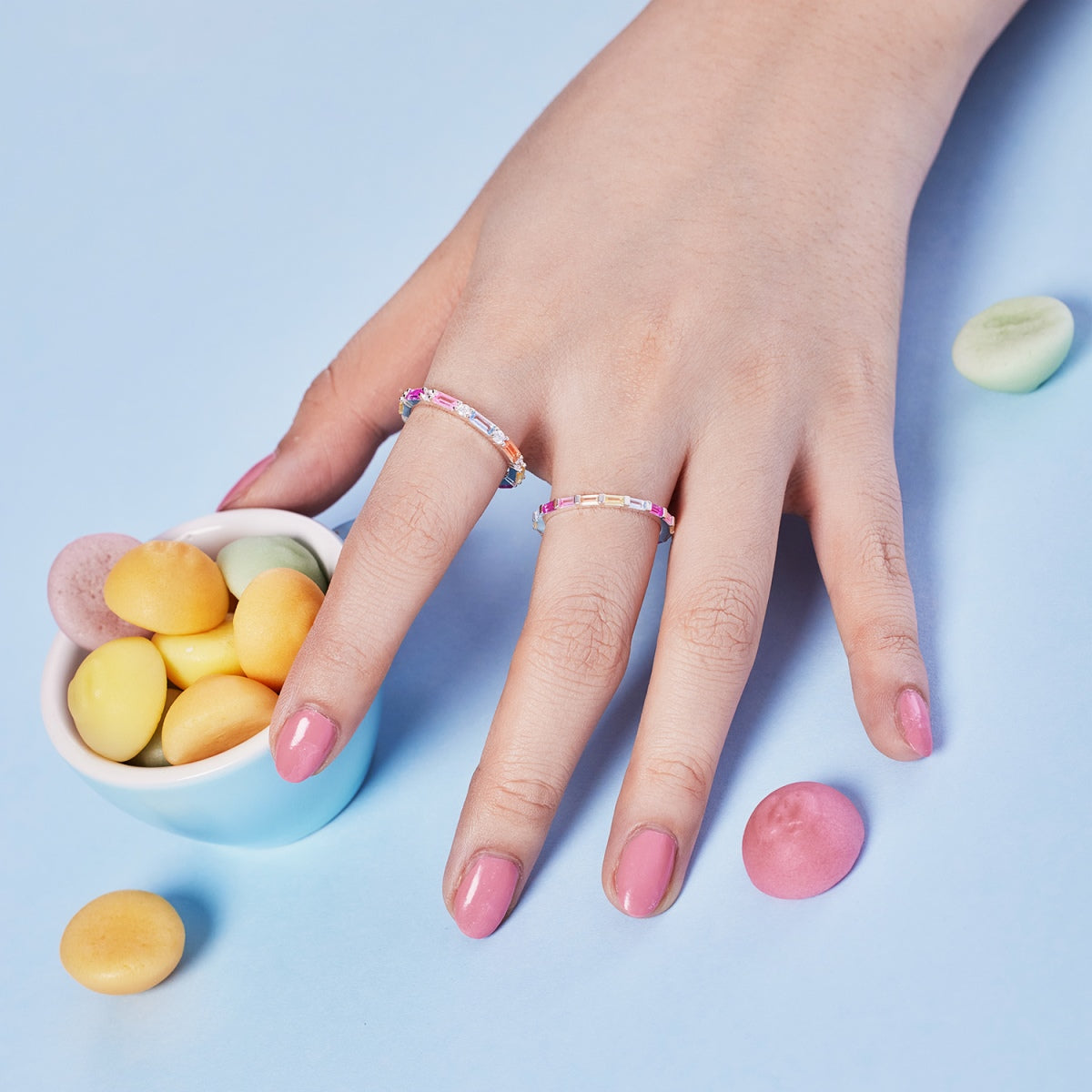 [Olivia Jewelry]Lively In Shades Elegant Radiant Cut Daily Ring