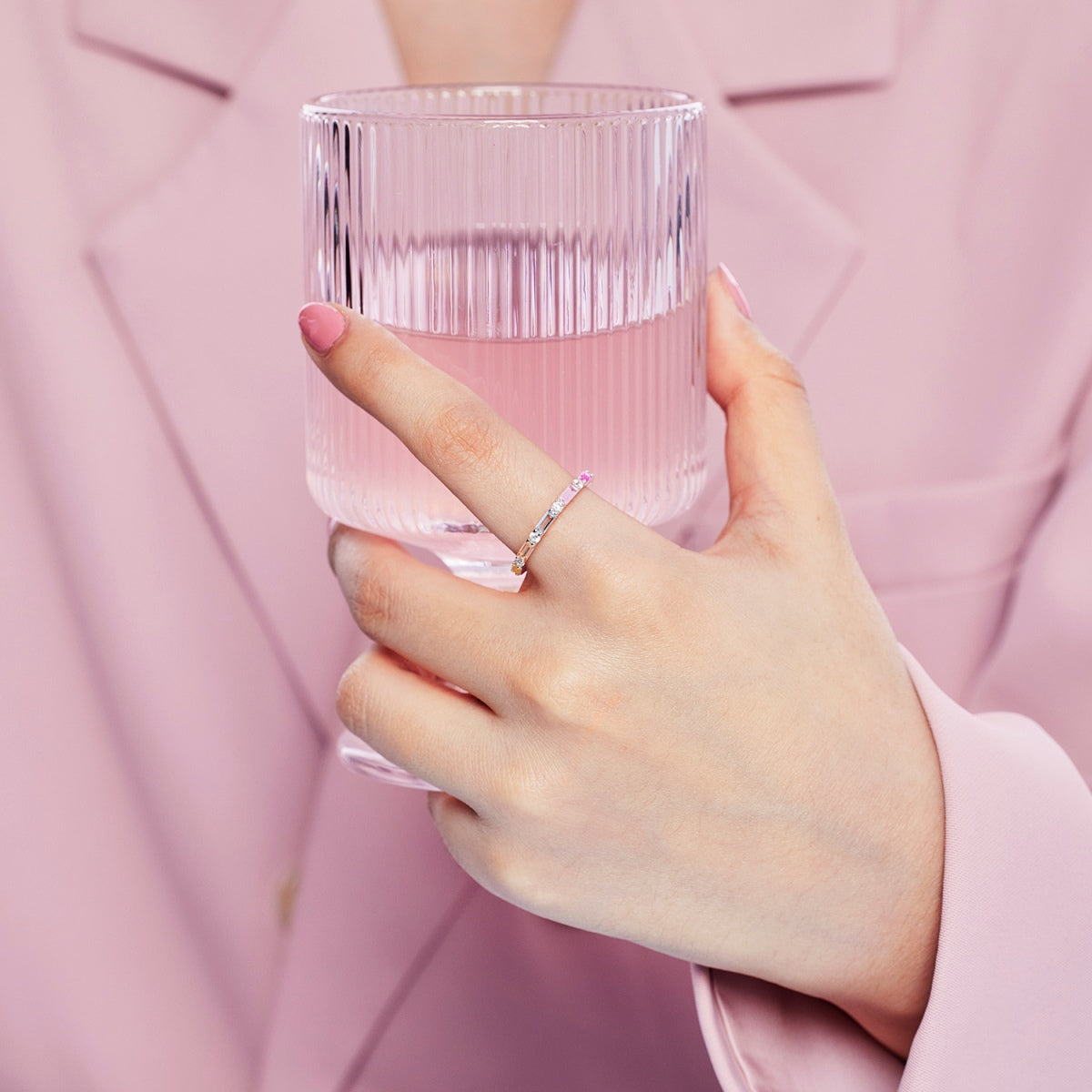 [Olivia Jewelry]Lively In Shades Elegant Radiant Cut Daily Ring