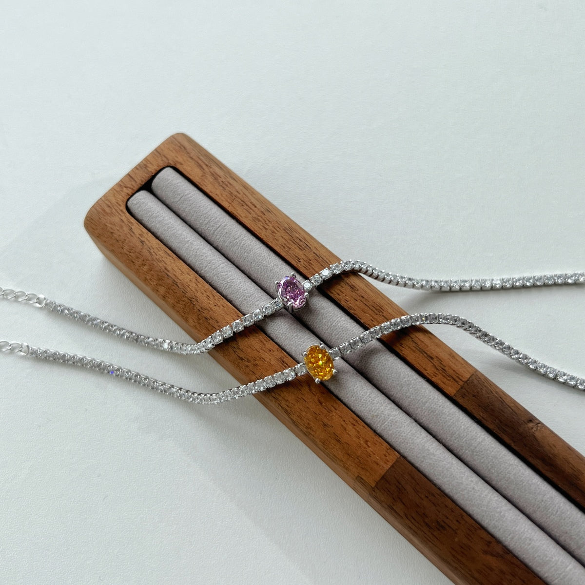 [Olivia Jewelry]0.75 Carat Exquisite Oval Cut Daily Bracelet