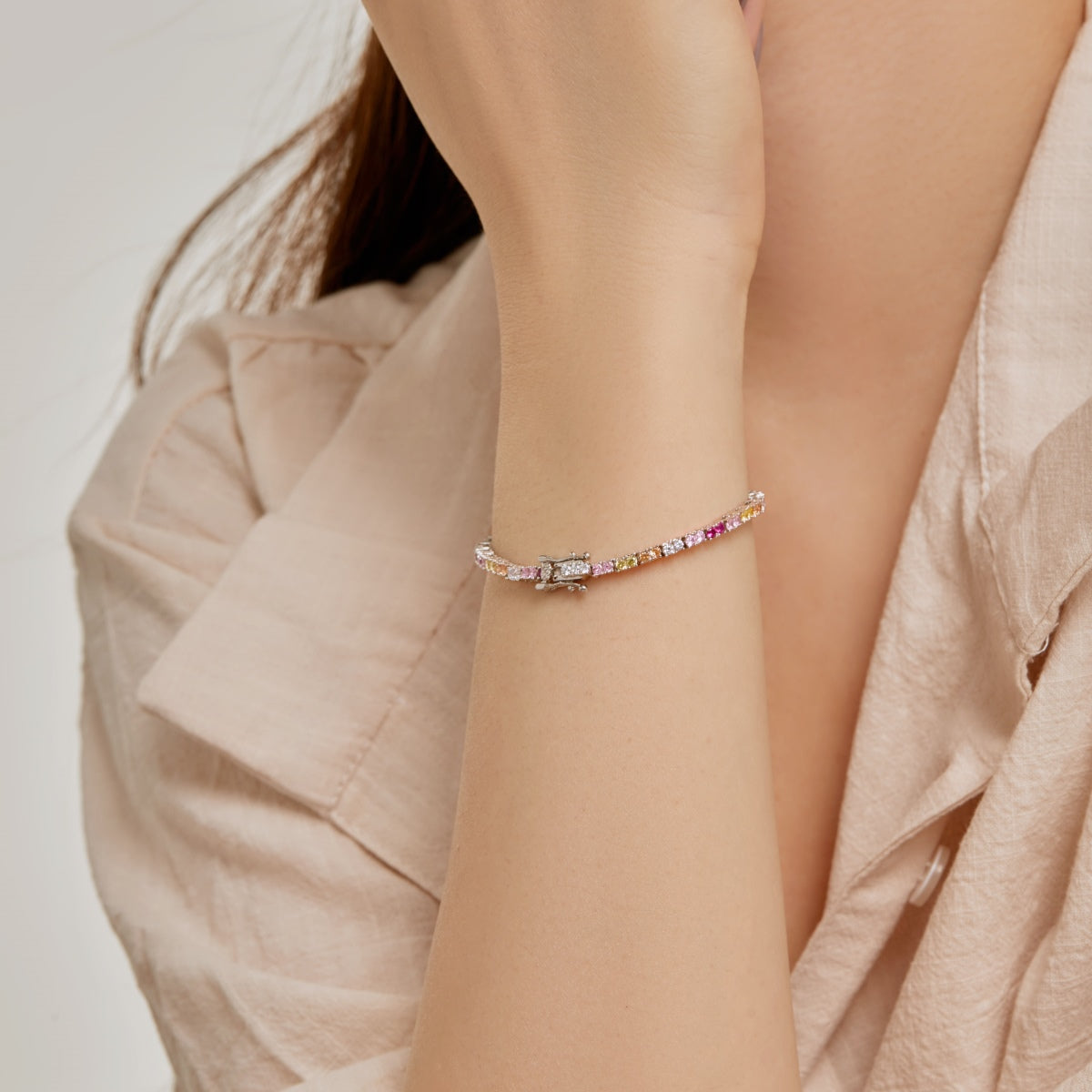 [Olivia Jewelry]Delicate Romantic Heart Shape Lover Bracelet