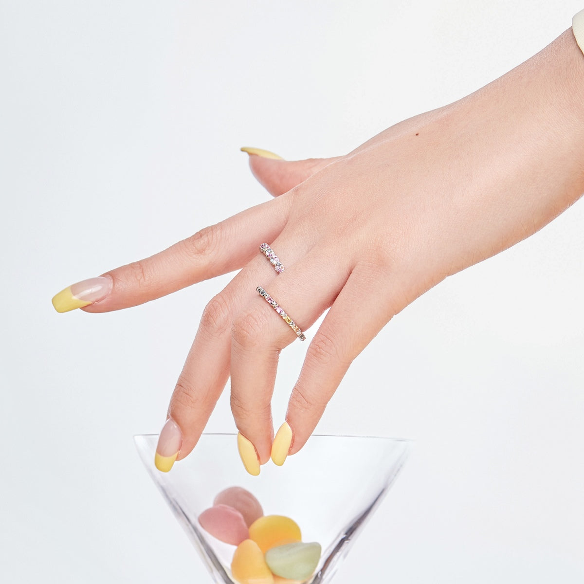[Olivia Jewelry]Charming Colorful Round Cut Daily Ring
