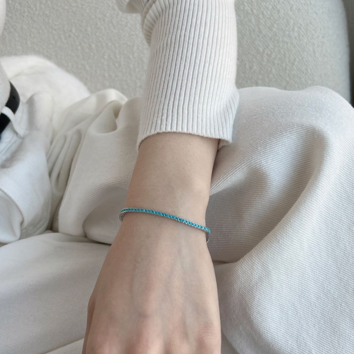 [Olivia Jewelry]Dazzling Exquisite Round Cut Daily Bracelet