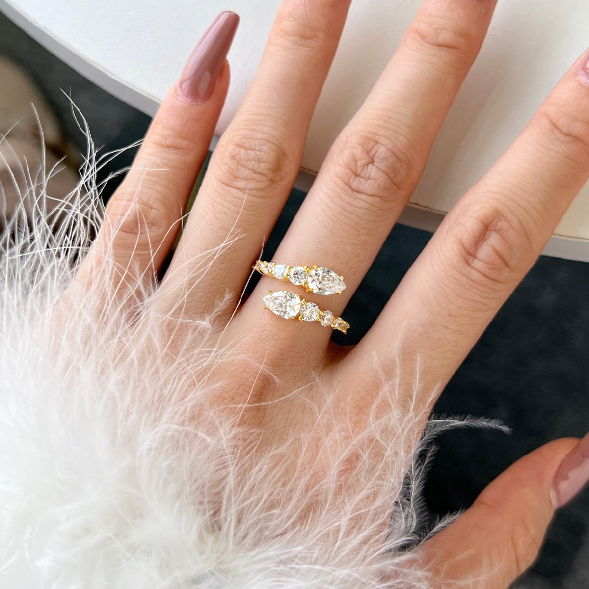 [Olivia Jewelry]Delicate Lively Snake Shape Daily Ring