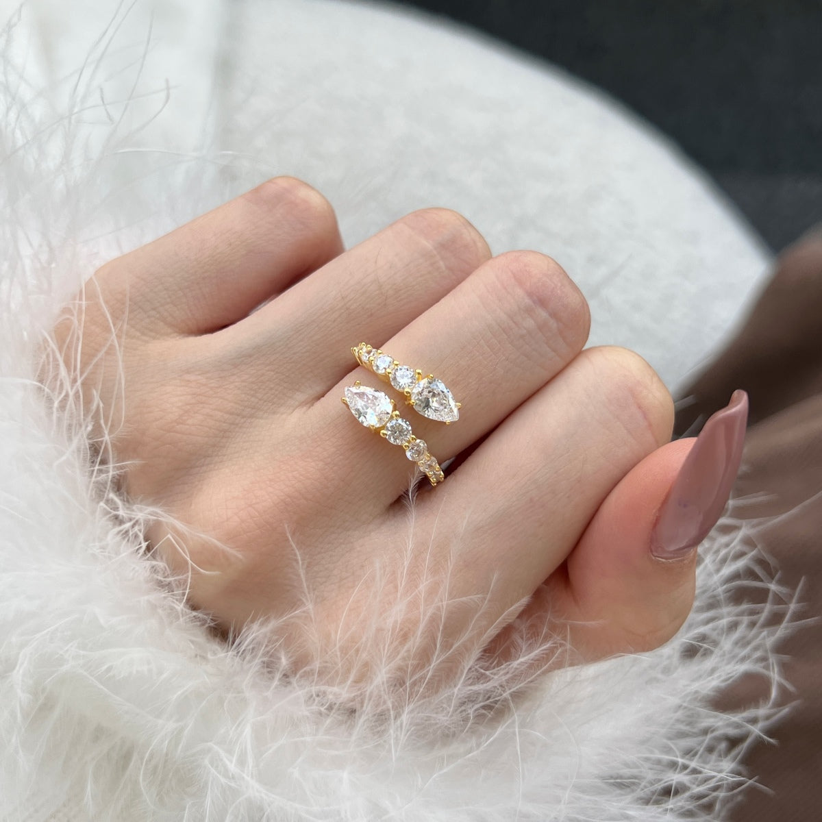 [Olivia Jewelry]Delicate Lively Snake Shape Daily Ring