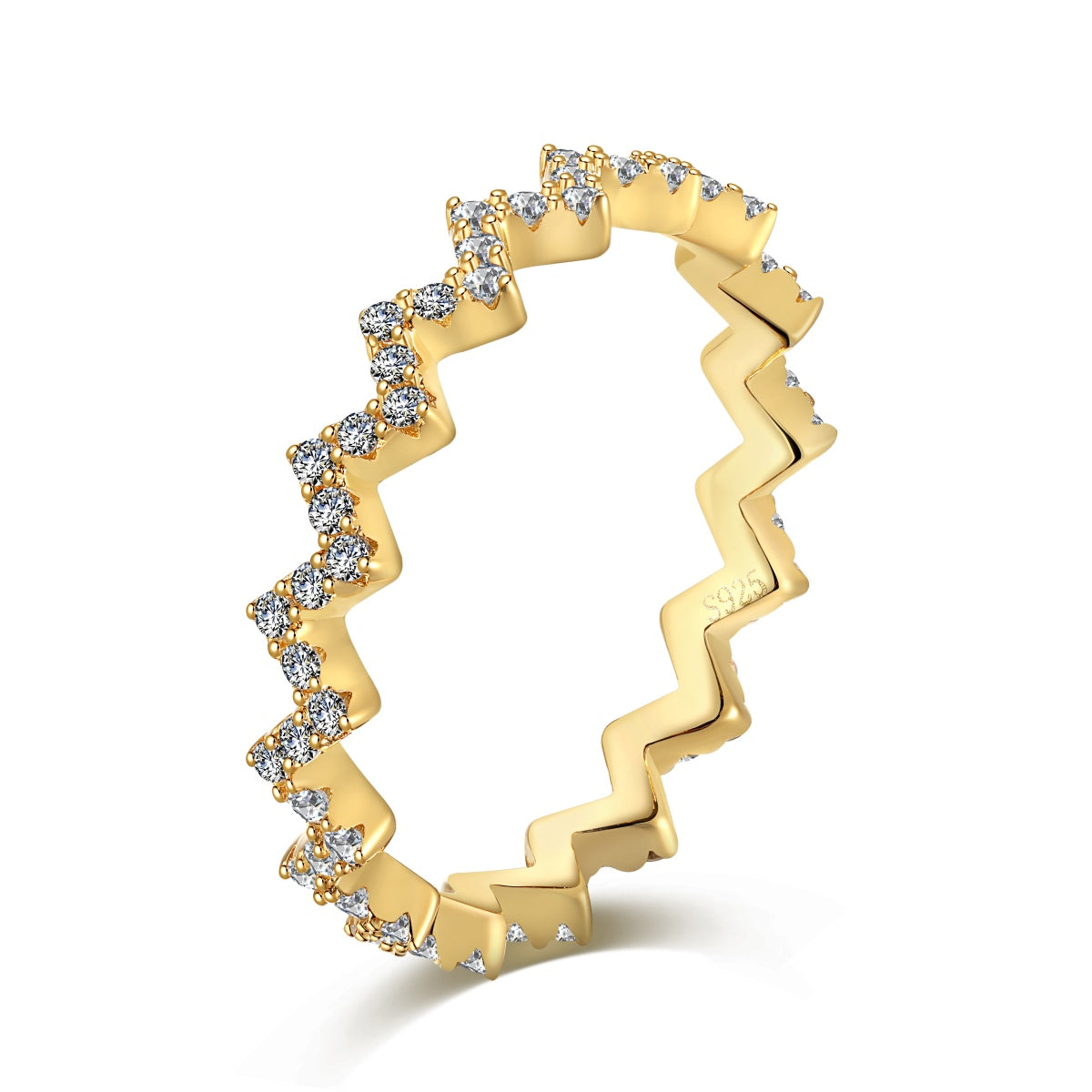 [Olivia Jewelry]Delicate Enchanting Wave Shape Daily Ring