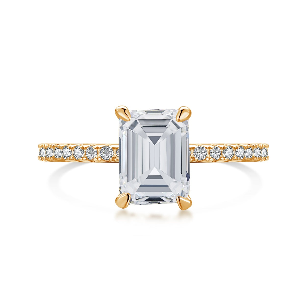 [Olivia Jewelry]2.0 Carat Scintillating Ornate Radiant Cut Party Ring