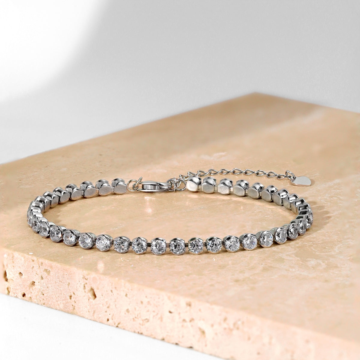 [Olivia Jewelry]Dazzling Sparkling Round Cut Daily Bracelet