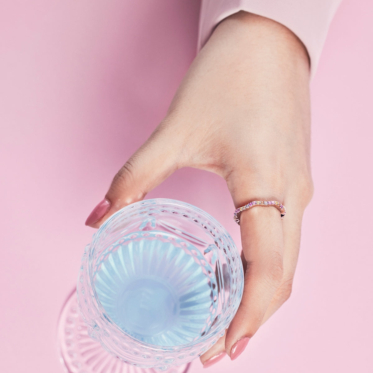 [Olivia Jewelry]Dainty Colorful Round Cut Party Ring