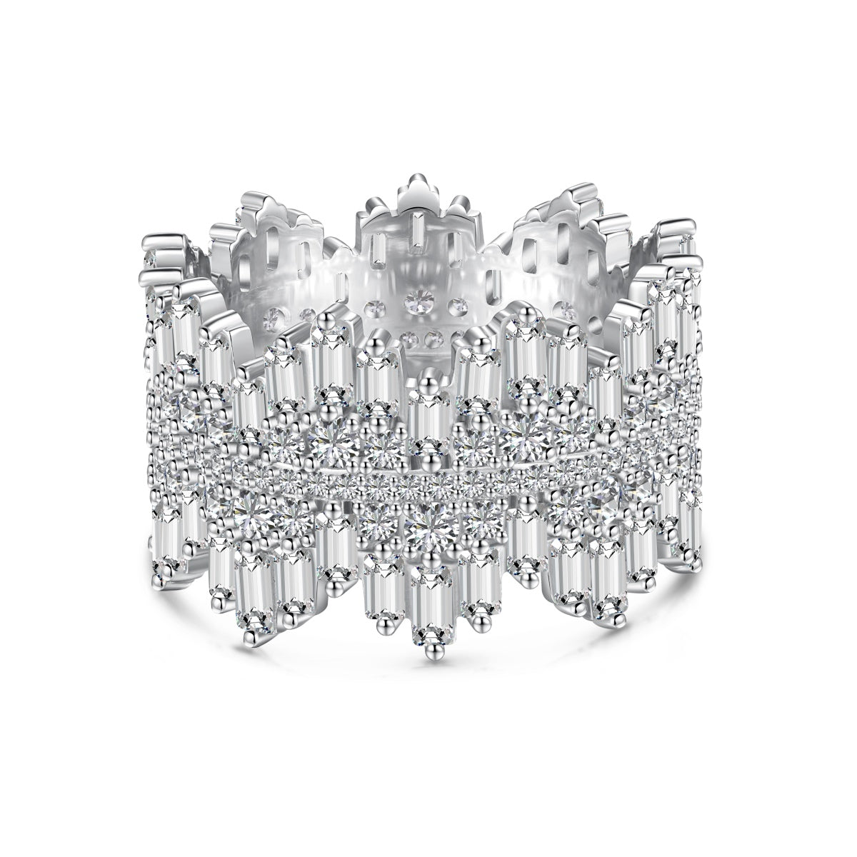 [Olivia Jewelry]Luxurious Colorful Radiant Cut Daily Ring