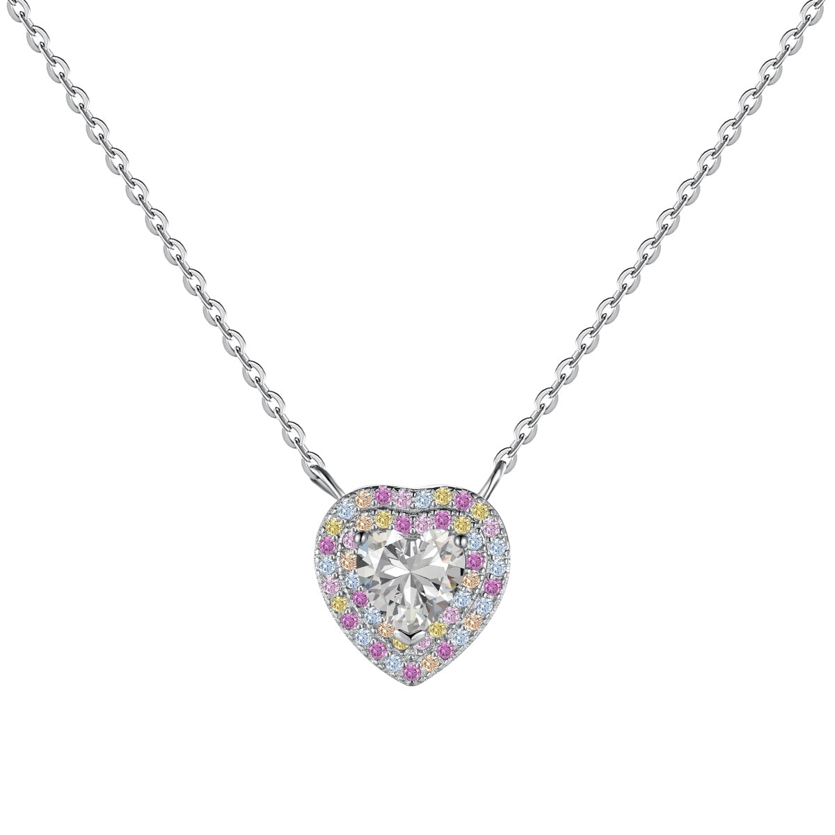 [Olivia Jewelry]Exquisite Heart Shape Necklace