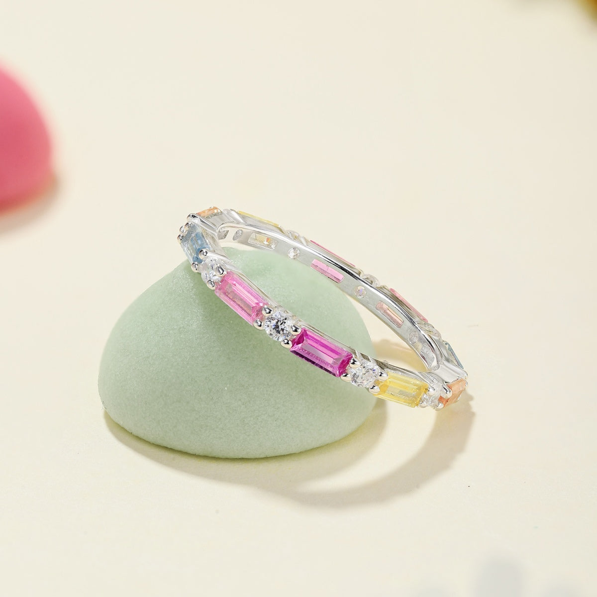 [Olivia Jewelry]Lively In Shades Elegant Radiant Cut Daily Ring