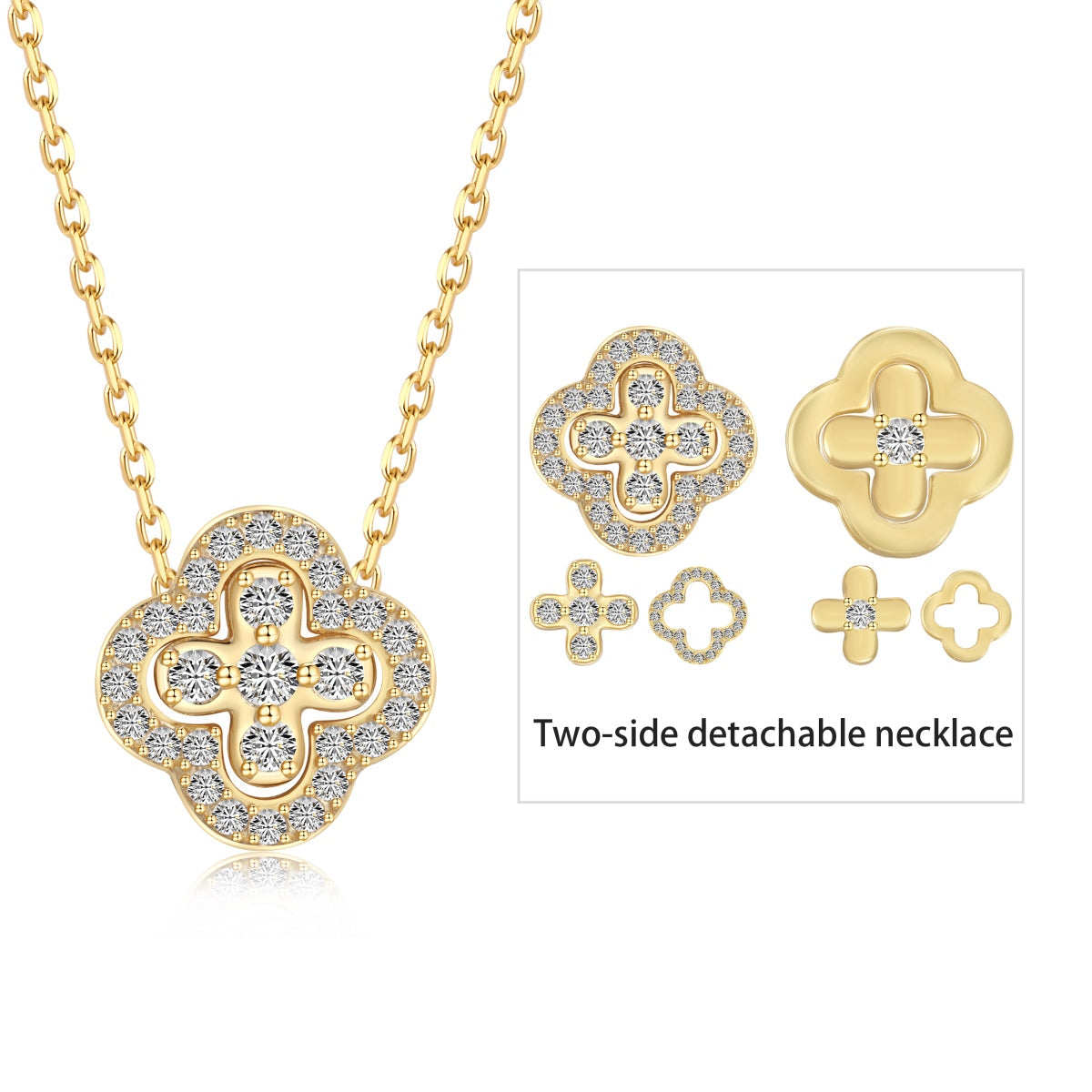 [Olivia Jewelry]Four-Leaf Clover Various DIY Wearable Necklaces