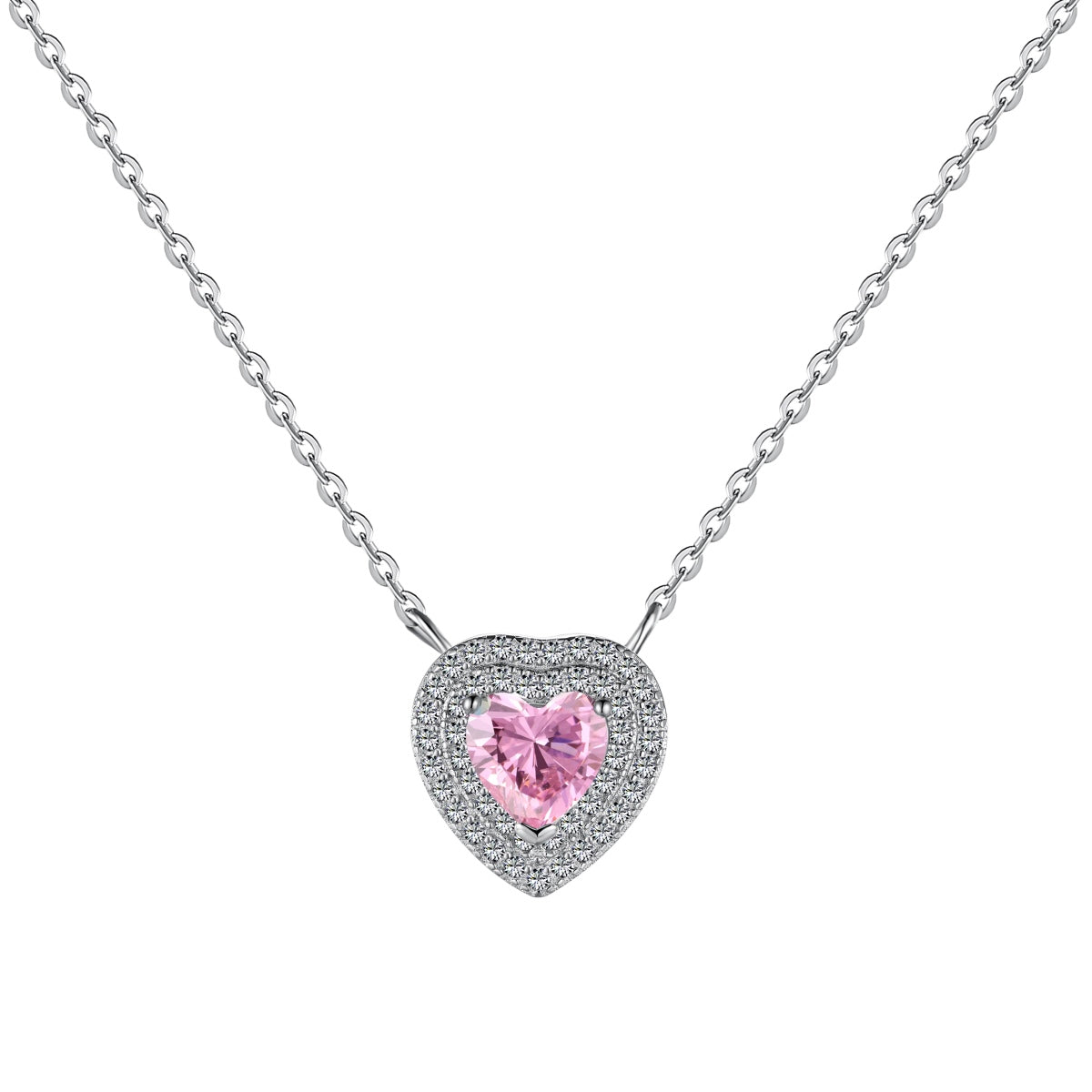 [Olivia Jewelry]Exquisite Heart Shape Necklace