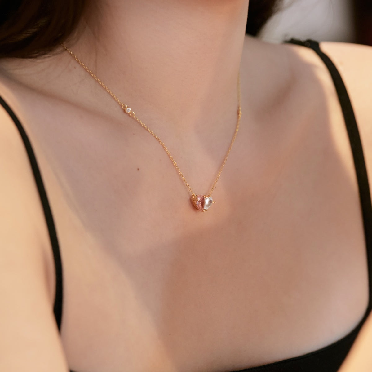 [Olivia Jewelry]Unique Heart Shape Necklace