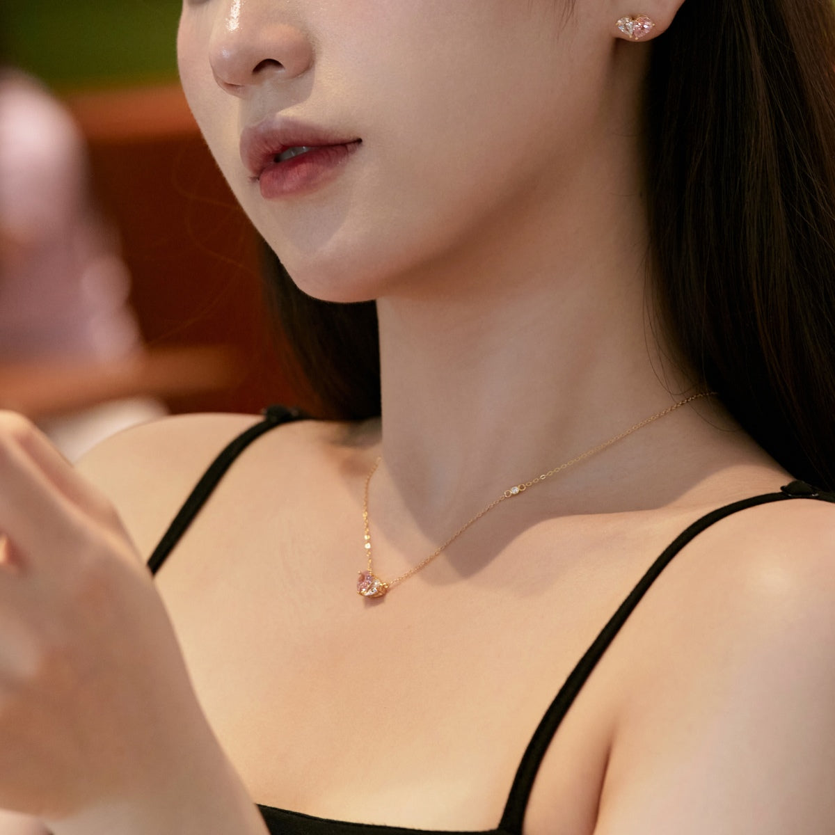 [Olivia Jewelry]Unique Heart Shape Necklace