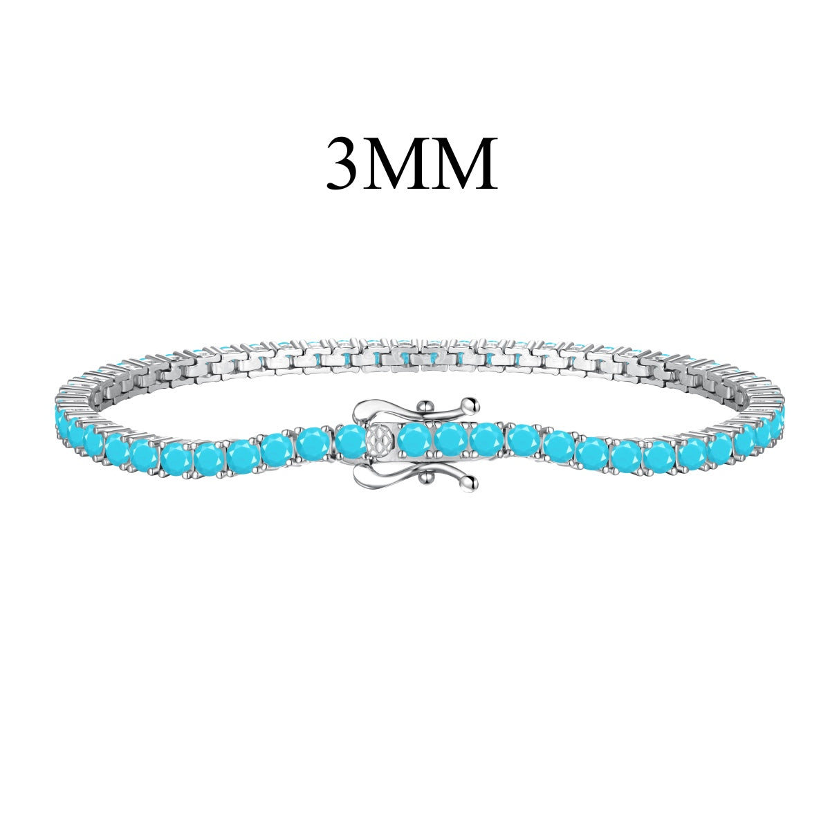 [Olivia Jewelry]Dainty Charming Round Cut Tennis Bracelet