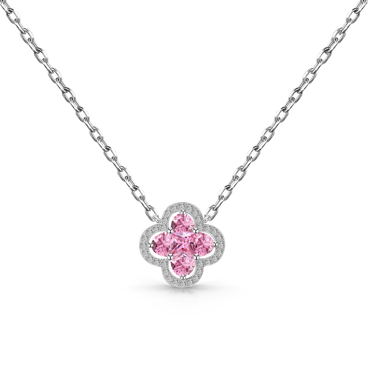 [Olivia Jewelry]Spliced Lucky Four-Leaf Clover Versatile Necklace