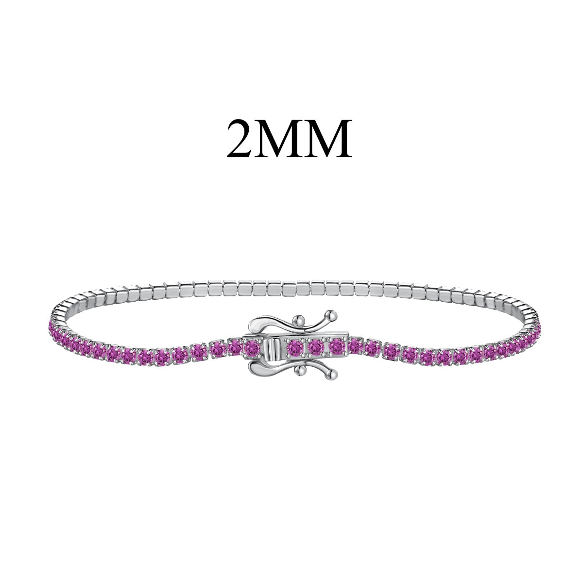 [Olivia Jewelry]Radiant Colorful Round Cut Party Bracelet