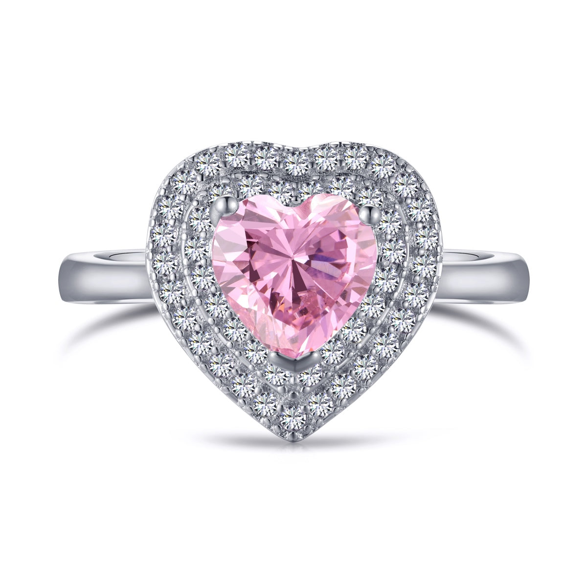 [Olivia Jewelry]Delicate Ebullient Heart Shape Wedding Ring