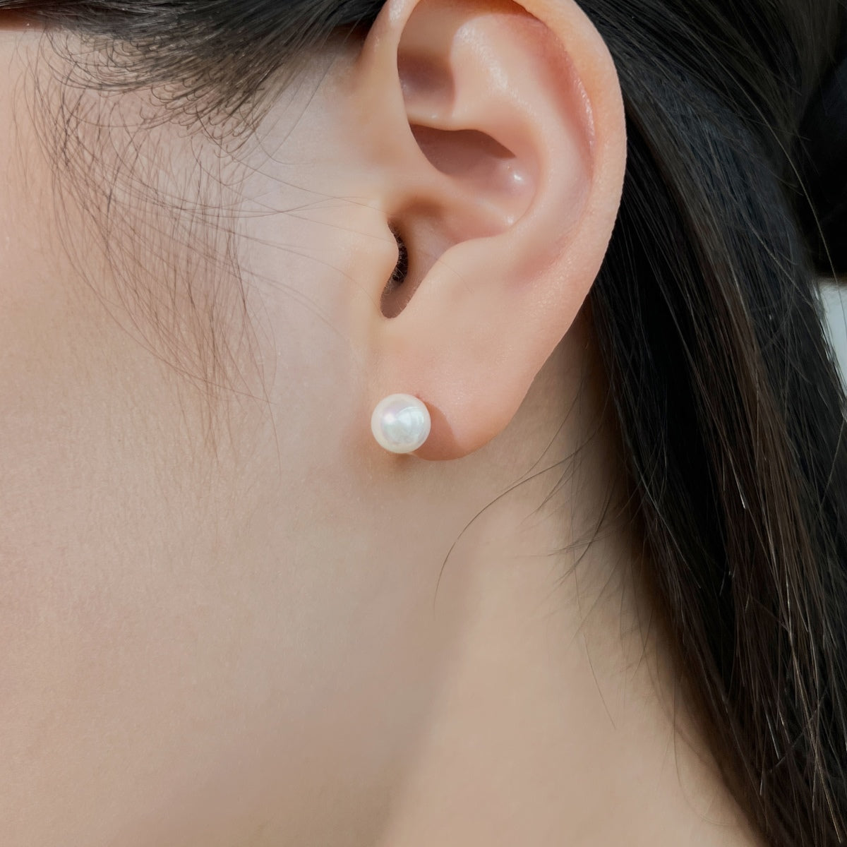 [Olivia Jewelry]Delicate Pearl Earrings