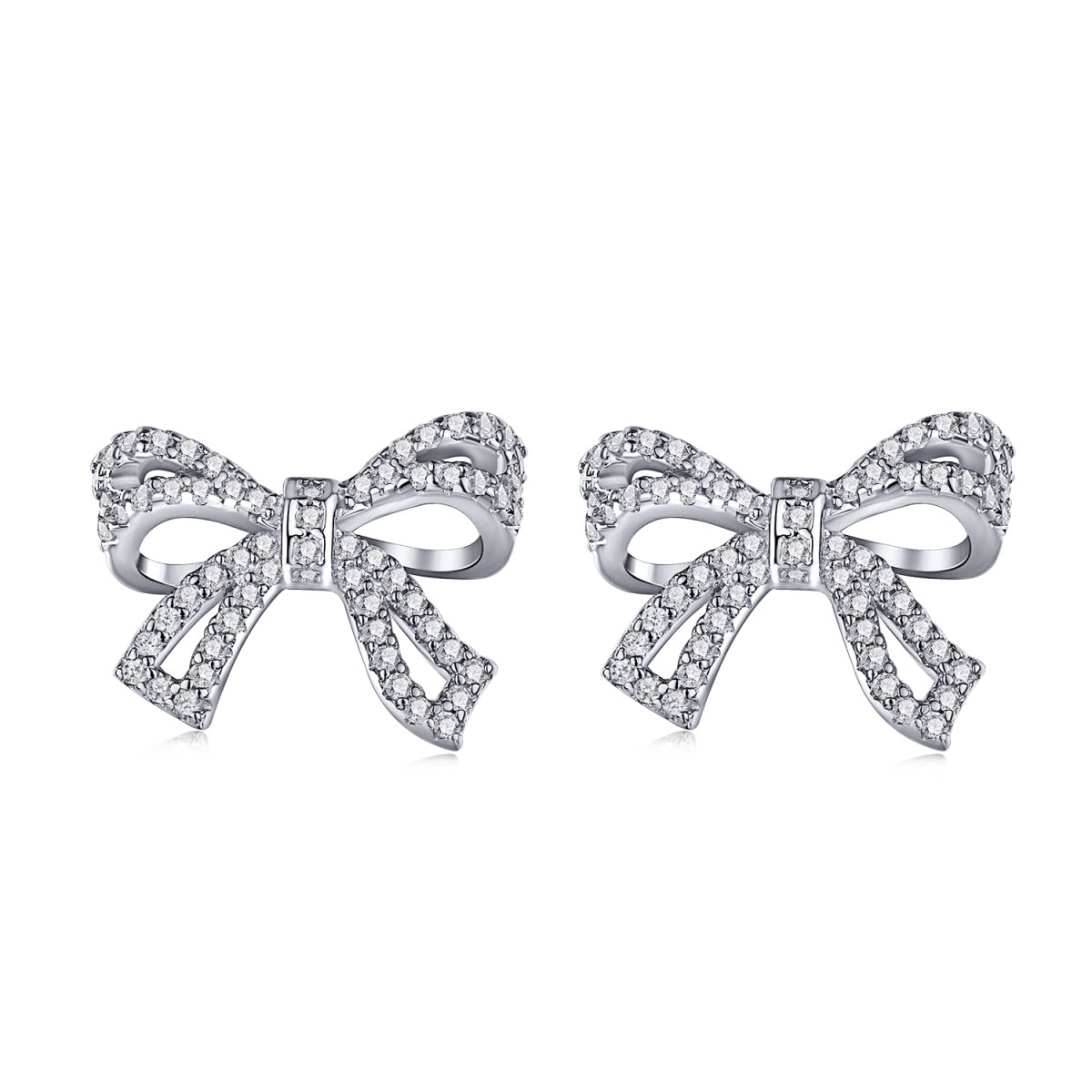 [Olivia Jewelry]Dainty Bow Shape Earrings