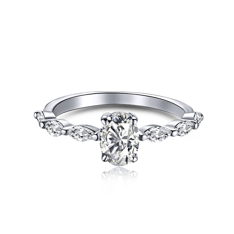 [Olivia Jewelry]0.75 Carat Luxurious Vibrant Elongated Cushion Cut Daily Ring