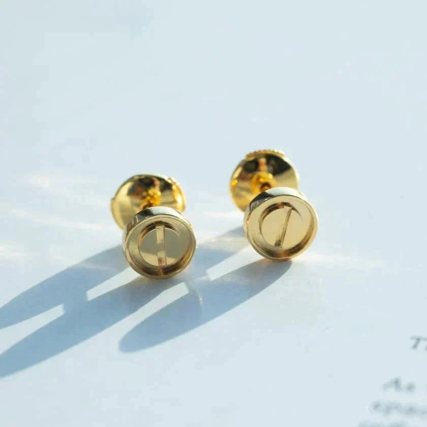 [Olivia Jewelry]LOVE EARRINGS GOLD 10MM