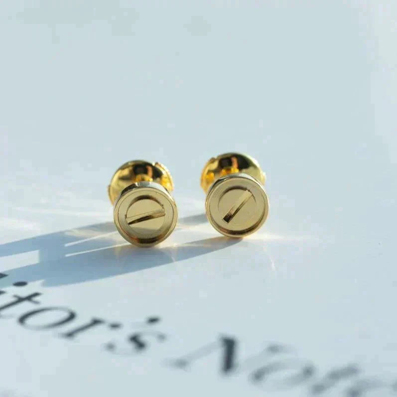 [Olivia Jewelry]LOVE EARRINGS GOLD 10MM