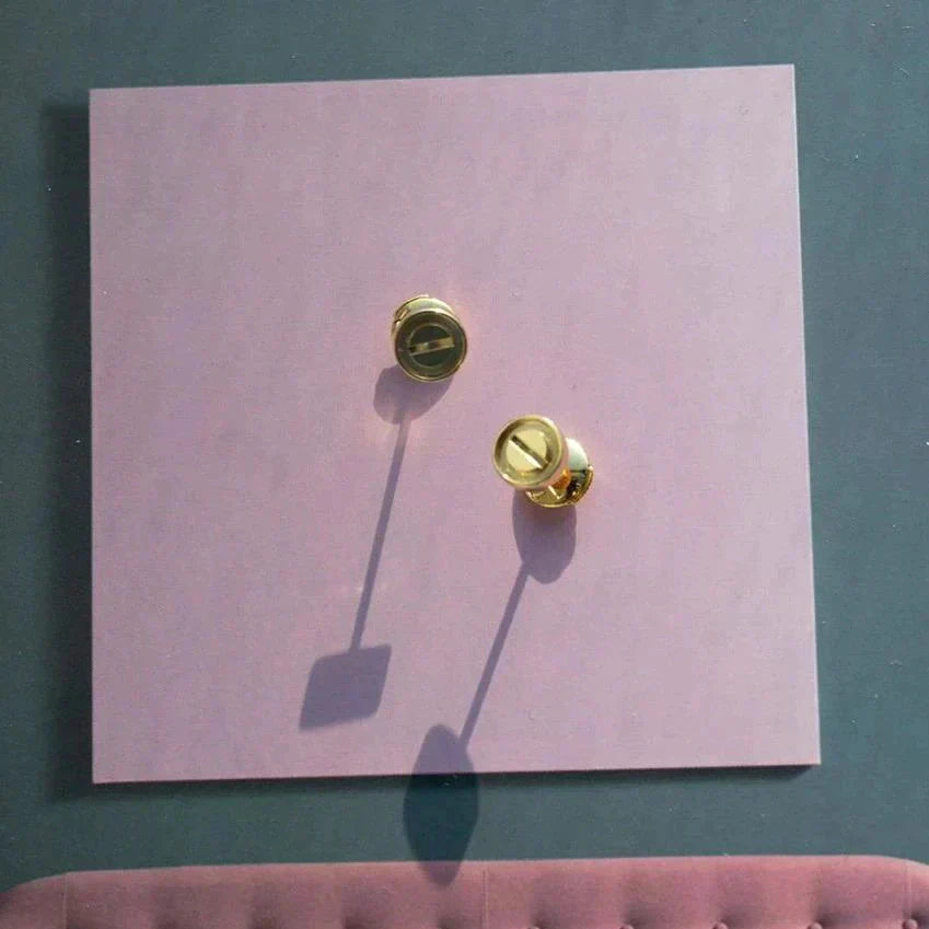 [Olivia Jewelry]LOVE EARRINGS GOLD 10MM