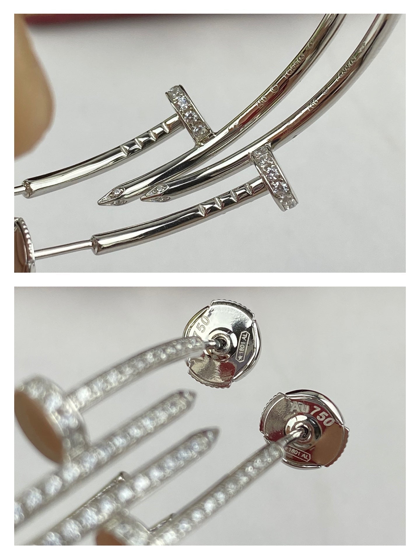 [Olivia Jewelry]JUSTE EARRINGS FULL DIAMONDS 1.8MM