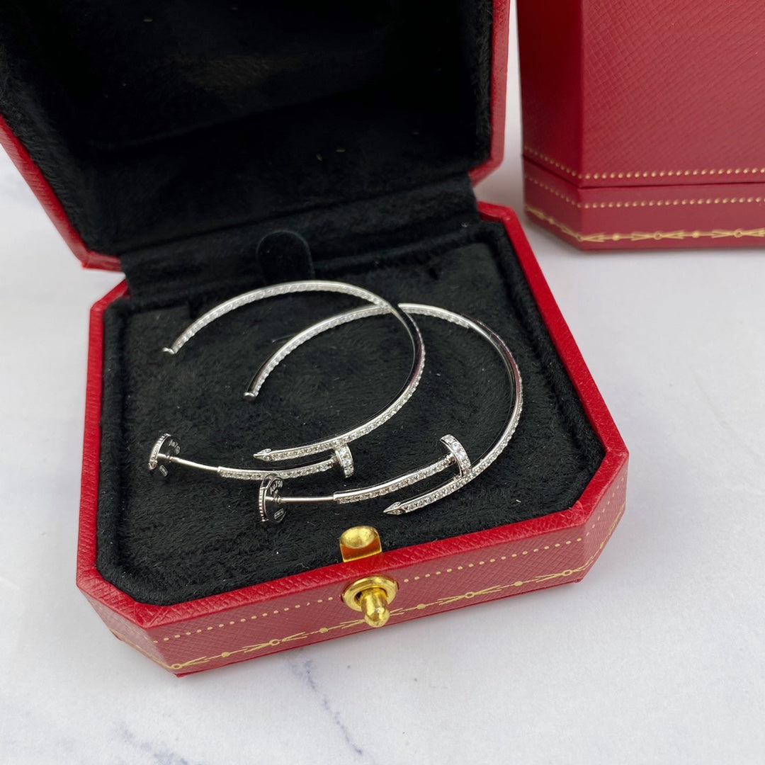 [Olivia Jewelry]JUSTE EARRINGS FULL DIAMONDS 1.8MM