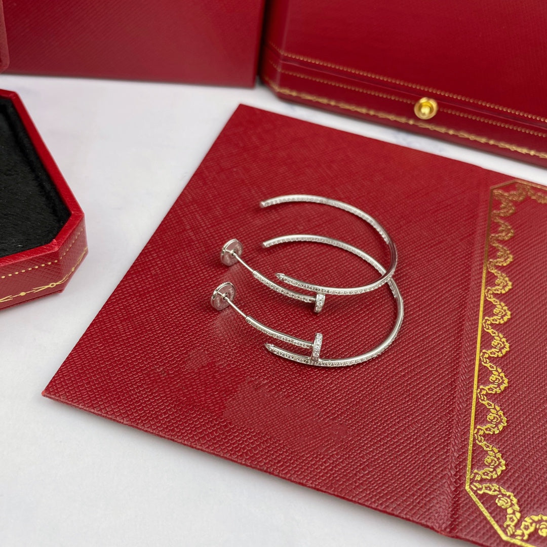 [Olivia Jewelry]JUSTE EARRINGS FULL DIAMONDS 1.8MM