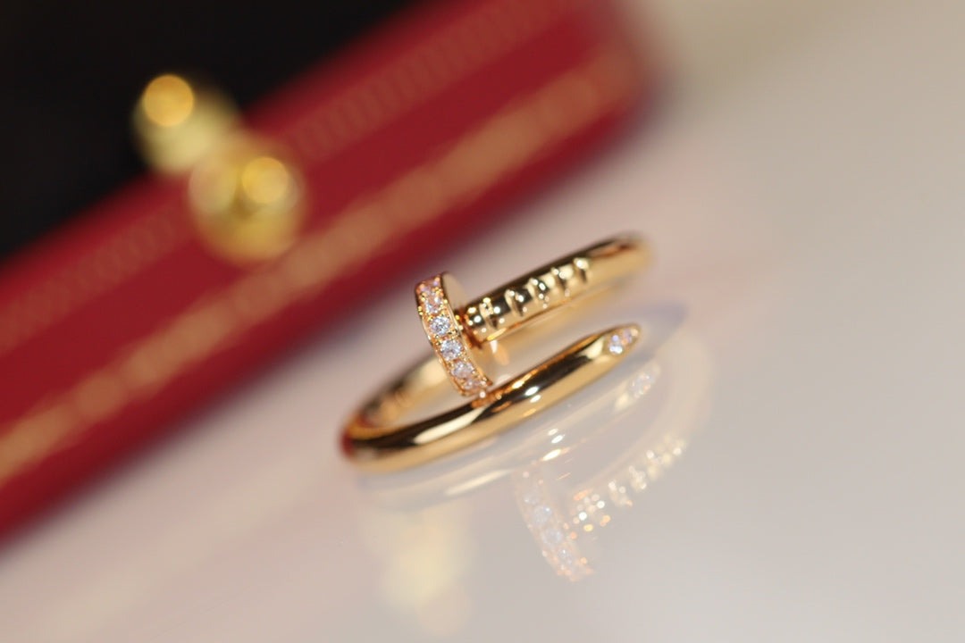 [Olivia Jewelry]JUSTE RING 2.65MM GOLD DIAMOND