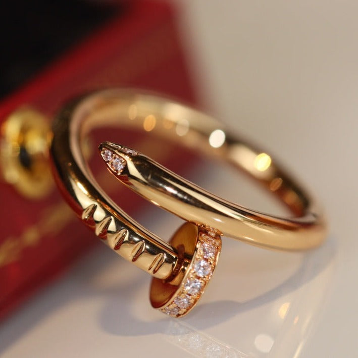 [Olivia Jewelry]JUSTE RING 2.65MM GOLD DIAMOND