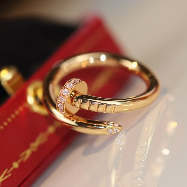 [Olivia Jewelry]JUSTE RING 2.65MM GOLD DIAMOND