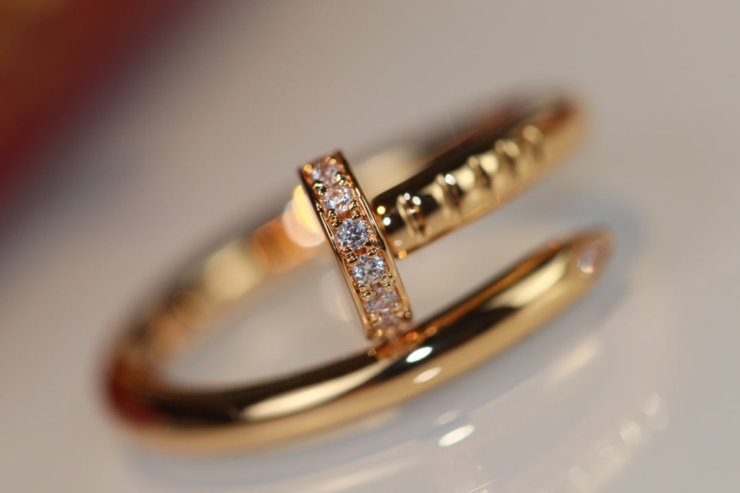 [Olivia Jewelry]JUSTE RING 2.65MM GOLD DIAMOND