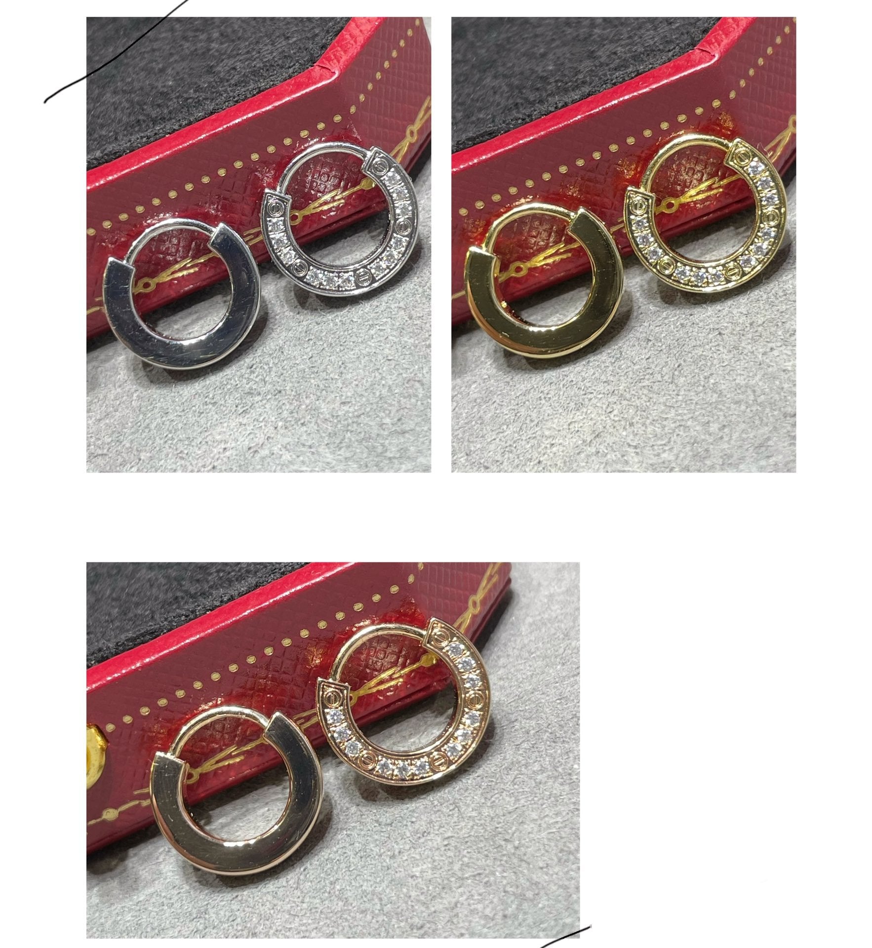 [Olivia Jewelry]LOVE DIAMOND EARRINGS