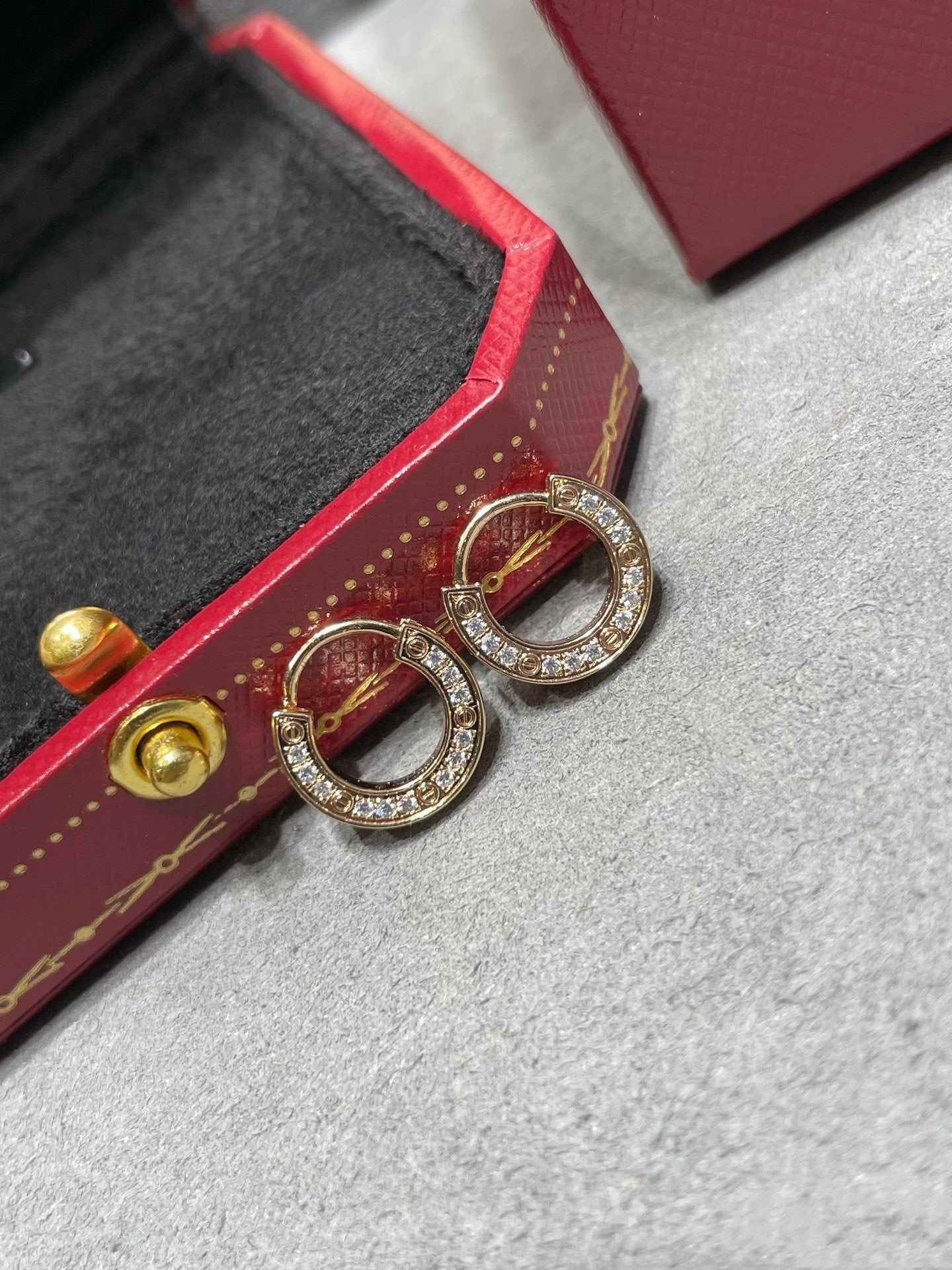 [Olivia Jewelry]LOVE DIAMOND EARRINGS