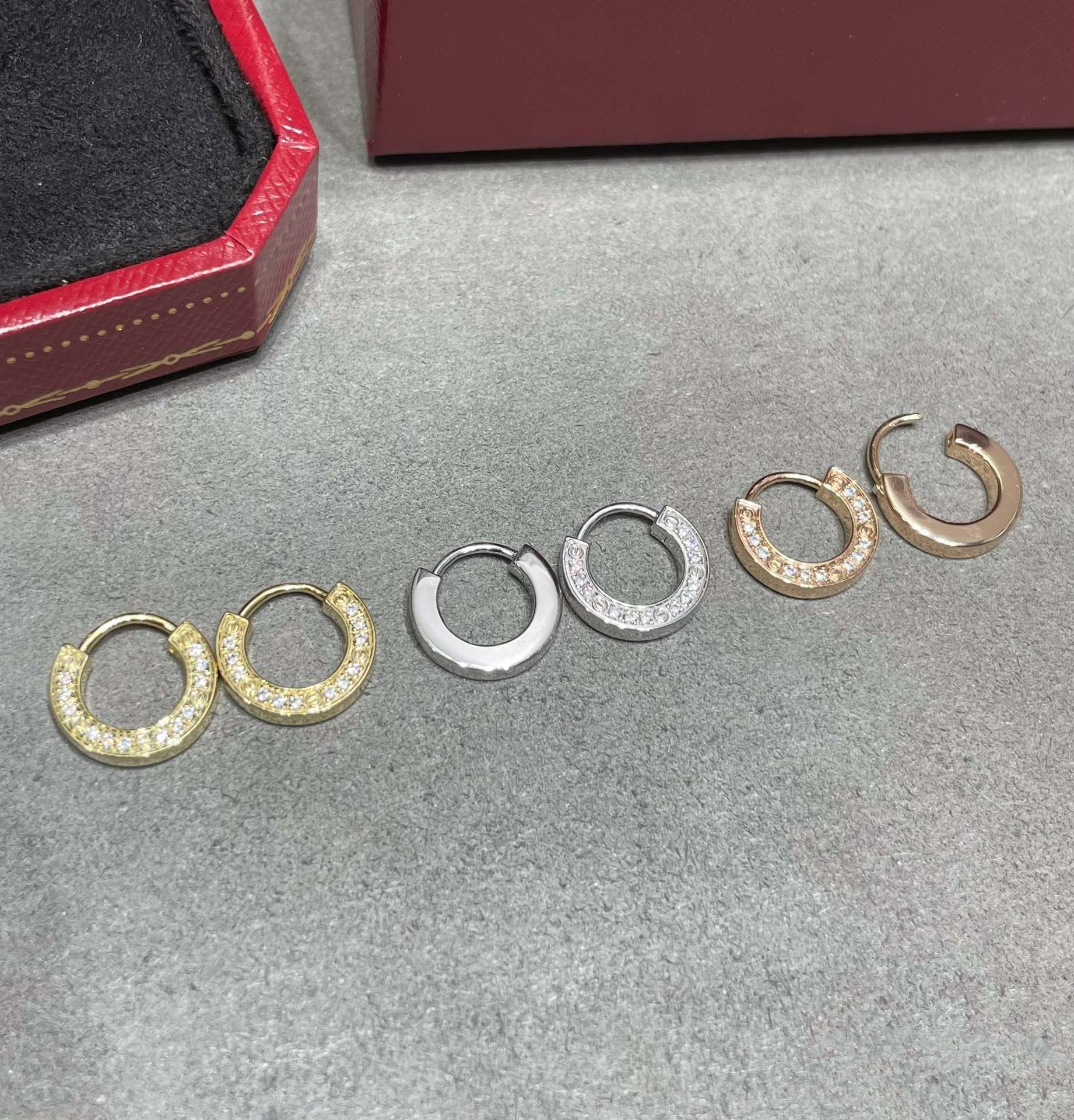 [Olivia Jewelry]LOVE DIAMOND EARRINGS