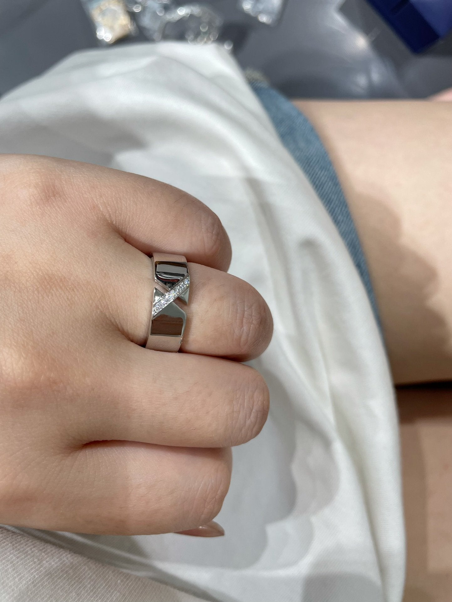 [Olivia Jewelry]LIENS EVIDENCE DIAOMOND RING